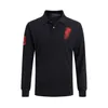 mens polos shirts big horse embroidery autumn Classic casual Long Sleeve T shirt
