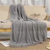 Blanket Blanket For Beds Hand-knitted Sofa Blanket Photo Props Blanket Air Condition Blanket Chunky Knit Blanket For All Seasons R230616