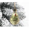 Nouveau sapin de noël décor guirlandes transparentes LED lumineuse veilleuse boule suspendue pendentif maison nouvel an décorations de noël