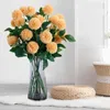Dekorativa blommor blommor blommor tillverkning Tillbehör perfekt för DIY Bouquet stamomslag Hantverk Arrangerande bröllopsdekor