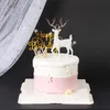 Ny Crystal Christmas Deer Ornament Cake Decoration god juldekor julimitation kristall älg dekoration ornament