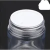 60 ml 100 ml 120 ml cristal clair en plastique vide bouteille pot Originales rechargeable cosmétique crème yeux Gel pots conteneurs Pcehb