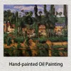 Handmålad impressionistisk landskap Canvas Art Chateau du Medan Paul Cezanne Måla modern restaurangdekor