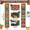 Dekoracja imprezy baner ganku luau znak hawajskie drzwi frontowe tropikalne dekoracje baru wiszące na Hawajach letni karnawał