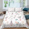 Beddengoed sets Raket Dekbedovertrek Set King Size Ruimteschip Twin Microfiber Buitenste Ruimte Galaxy Sterren Planeet Cartoon Stijl Quilt 230615