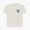 メンズTシャツトップクラフトマンシップRhudes夏のファッションデザイナーRhude American Card Poker Letter Print High Street Roose Casual Couple Round NeckMen