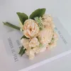 Getrocknete Blumen Simulation Pfingstrose Bouquet Köpfe Rose Hortensie Künstliche Gefälschte Blume Hause Wohnzimmer Esstisch Hochzeit Dekoration