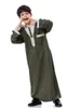 Abbigliamento etnico Abito arabo da uomo musulmano Abaya Per adolescenti Ragazzi Islamico Qamis Enfant Homme Saudi Herren Islam Caftan