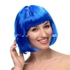 15 Colors Fashionable BOB style Short Party Wigs Candy colors Halloween Christmas Short Straight Cosplay Wigs Party Fancy Dress
