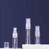 2 ml 3 ml 5 ml transparent minisprayflaska tom klar påfyllningsbar reseparfym atomizer bärbara glasflaskor catdr