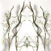 Decorative Flowers 1pc 90cm Fake Tree Branches Rattan Kudo Artificial Flower Vine For Home El Wedding Decoration