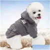 Dog Apparel Soft Warm Clothes Winter Clothing For Dogs Coat Thicken Pet Yorkshire Russian Weather 35S Drop Delivery Home Garden Suppl Dharv