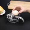 Neue 1pc Ei Separator Edelstahl Eigelb Weiß Separator Filter Lange Griff Egg Divider Backen Kochen Ei Werkzeug küche Gadget