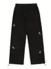 Dames Broek Capri HOUZHOU Harajuku Parachute Broek Vrouwen Oversized Cyber Y2k Hip Hop Wijde Pijpen Cargo Broek Baggy Zwarte Joggers Koreaanse Streetwear 230615