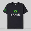 Männer T Shirts Brasilien Shirt Männer Reine Baumwolle Nation Team Land T-shirt Fans Streetwear Fitness Brasil BH Brasilianisches T-shirt