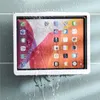 バスルームの棚回転する防水壁取り付けされたiPadタブレットホルダーボックスタッチスクリーン入浴シーリングストレージシャワーブラケット230615