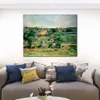 Platteland Landschap Canvas Art Aix-en-Provence Paul Cezanne Schilderij Handgemaakte Impressionistische Moderne Home Decor