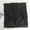 Foulards foulard en soie noir papillon Bandana femmes été foulard luxe femme plage mode coréenne châles accessoires pour cou 2023