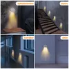 Wall Lamp Lights USB Rechargeable Motion Sensor Fixtures For Basement Entryway Bathroom Dining Room Stairs