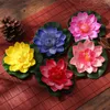 Decorative Flowers 5pcs Artificial Floating Flower With Water Pad Ornaments For Pond Pool Aquarium Garden Wedding