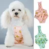 Dog Apparel Pet Banana Print Female Shorts Diaper Sanitary Physiological Pants Girl Dogs Underwear Washable Short Panties Supplies