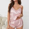 Women's Sleepwear Multi Colors Lace Decoration Two Pcs Set Shorts Pajamas Sexy Suit Women's Fashion Nightwear Sleeping Women