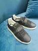 2023 Luxe Designer Streep Casual Schoenen Modieus Leer Veter Tennisschoen Stof Lage Canvas Sport Heren Dames