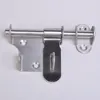 Stainless Steel Security Door Bolts Turn Left or Right with Lock Hole Heavy Duty Door Bolts with Screws Door Latch Vsnaa