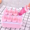 Ice Cream Tools 68 Cell Mold Mould Handmade Dessert Popsicle For Freezer Fruit Cube Maker Reusable Forms 230615