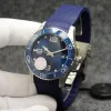 41 mm podbój męskie zegarki Automatyczne ruch mechaniczny gumowy pasek Pasek Ceramiczny ramka ceramiczna z hydrokonquest hardlex szklane oznaczenia czarne tarcze 01