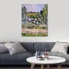 High Quality Handcrafted Paul Cezanne Oil Painting Blick Auf Auvers-sur-oise Der Zaun Landscape Canvas Art Beautiful Wall Decor