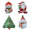 Nya tecknade julprydnader Nyårspresent Ballong Santa Claus Snowman Christmas Tree Balloon Christmas Home Decoration