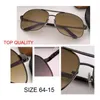 factory supply nieuwe Vrouwen Metalen zonnebril grote lens Zonnebril Mannen Retro gradiënt shield Zonnebril Vrouwelijke G15 bruin UV400 vintage o209m