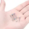 Labret Lip Piercing Jewelry 10pcslot G23 Двойное кольцо языка с двойным шариком внутренне ниппель