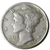 미국 1937 P/D/S Mercury Dime Silver 도금 복사 동전