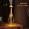 Humidificateurs Bouteille de parfum classique Humidificateur d'air USB Brume fraîche ultrasonique avec lumière LED pour désodorisant purificateur de voiture à la maison