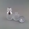 새로운 30ml/1oz 프로스트 유리 화장품 항아리 여행 병 에센스 샴푸 프레스 펌프 빈 화장품 용기를위한 디스펜서 NMWWU