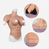 Breast Form Roanyer Male Muscle Suit for Cosplay Fake Boobs D Cup Breast Forms Crossdresser Realistic Macho Belly Costumes Drag Queen 230615