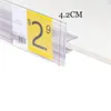 Ramy 120 cm środkowy zacisk ClearTicket Data Pasek Szklany drewniany półka cena Talker Uchwyt etykiety