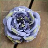 Dekorativa blommor Simulering Rose Flower Head Artificial Silk Wall Real Feeling Home Wedding Decoration Diy Wreath 5st