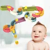 لعبة Bath Toys Baby Pathub Slide Toy Toy Diy Diy Diy Slide Slide Track Cupt Cup Track Slide Children's Water Game Toy 230615