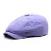 Bérets coton octogonal gavroche casquettes hommes Cabbies chapeaux plat casquette femmes peintre béret chapeaux Coppola Uomo Ressam apka Z0613