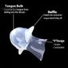 Ansiktsmassager Snarkningslösning Silikon Anti Snning Device Tongue Retainer Apnea Aid Snore Stop Mouthpiece Health Care 230615