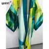 Roupa de banho feminina WINYI Summer Beach Wear Swim Suit Cover up boho fashion print elegante sexy Holiday party Cardigan manga longa vestido 230616