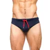 Men's Swimwear Sexy Men's Beach Swimming Trunks Male Stripes Swimsuit Man Swimming Shorts Swimwear Boxer Briefs Sexy Bathing Suit Man Summer 230616