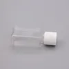 15 ml Mini Hand Sanitizer Pet Plastic Bottle With Flip Top Cap Square Form för Make-Up Lotion Desinfectant Liquid Hoqee