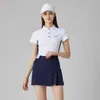 T-shirty męskie nowe damskie ubrania golfowe Slim Fit T-shirt z krótkim rękawem