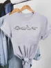 Camisetas femininas Feather Lovely 90s Style Trend Clothes Women Feminino Summer Clothing Print Graphic Tee Moda Short Sleeve Casual T-shirts
