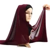 Ropa étnica 2023 gasa suave musulmana mujeres Hijab bufanda instantánea islámico chal turbante Foulard listo para usar pañuelos árabes