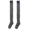 Women Boot Topper Skinny Long Knee Sock Winter Warm Sexy Knitted Stockings Thick Warm Long Boot Stocking Sport Designer Cotton Stockings